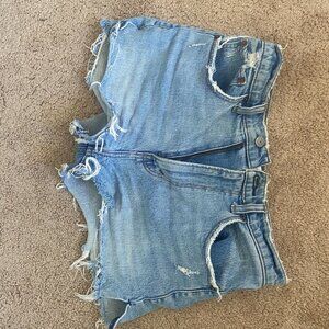 Abercrombie & Fitch The Mom Short High Rise Denim Shorts